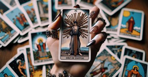 que significa el 10 de bastos en el tarot|Diez de Bastos en el Tarot: Significados y Simbolismo